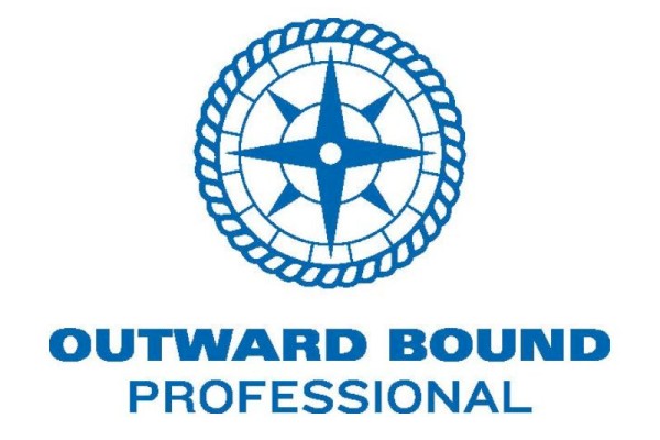 Logo with a blue compass design encircled by a rope, featuring the text